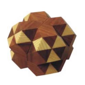 פאזל תלת מימדי מעץ  dual tetrahedron 05